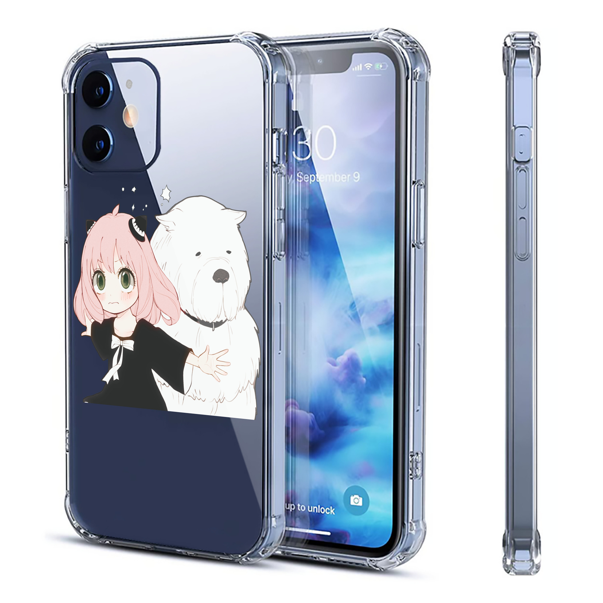 （画像用） SPY×FAMILY间谍家家酒 【iPhone 12シリーズ対応】透明スマホケース（クリアソフトケース）